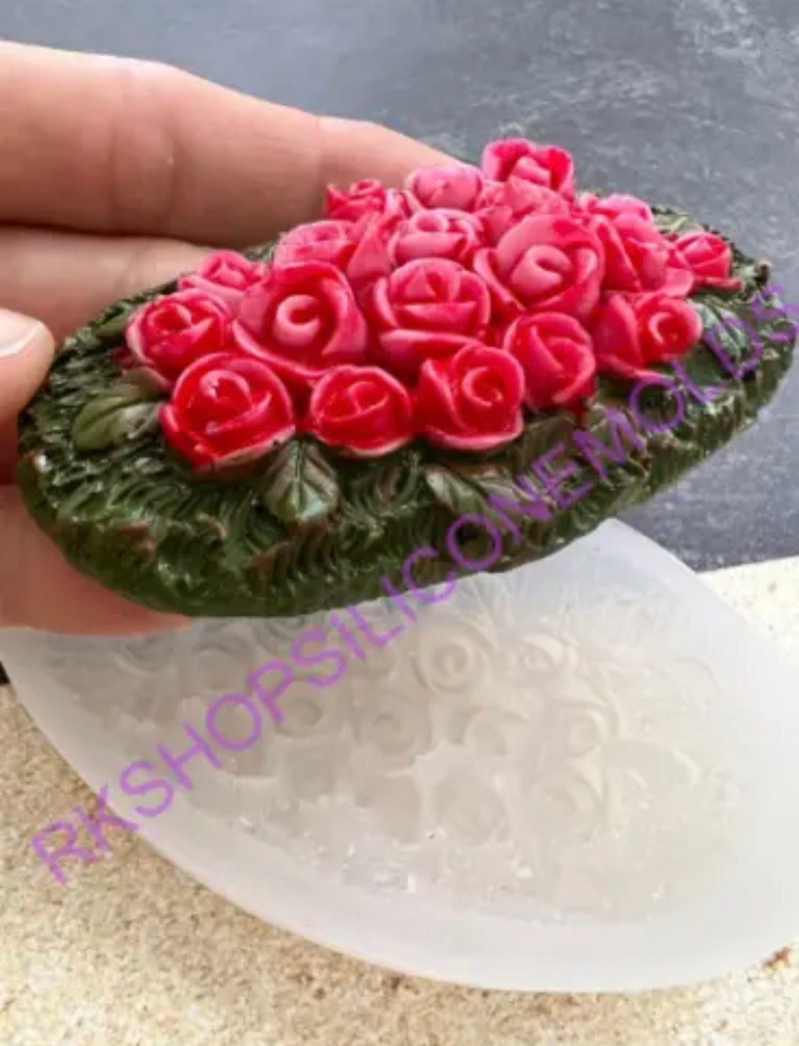 Flower Silicone Mold for Resin Rose Resin Molds Wax Candy Mold