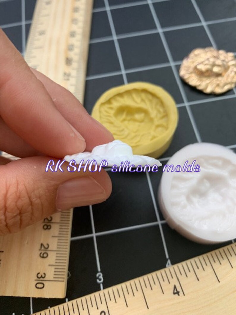 Small Lion Sugarcraft Silicone Mold animal-Fondant-Resin-Gumpaste-Clay-Candy-Jewelry-crafts
