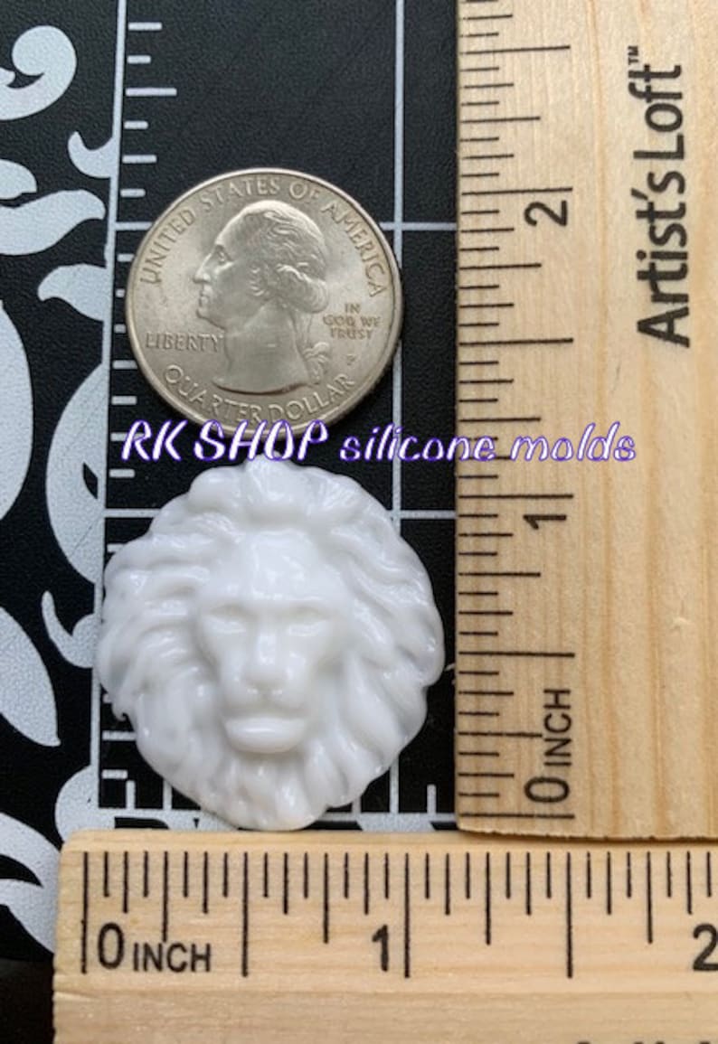 Small Lion Sugarcraft Silicone Mold animal-Fondant-Resin-Gumpaste-Clay-Candy-Jewelry-crafts