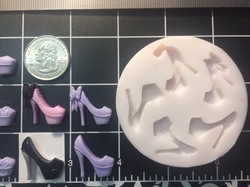 Mini High Heel Shoes Shoe Silicone Mold Etsy