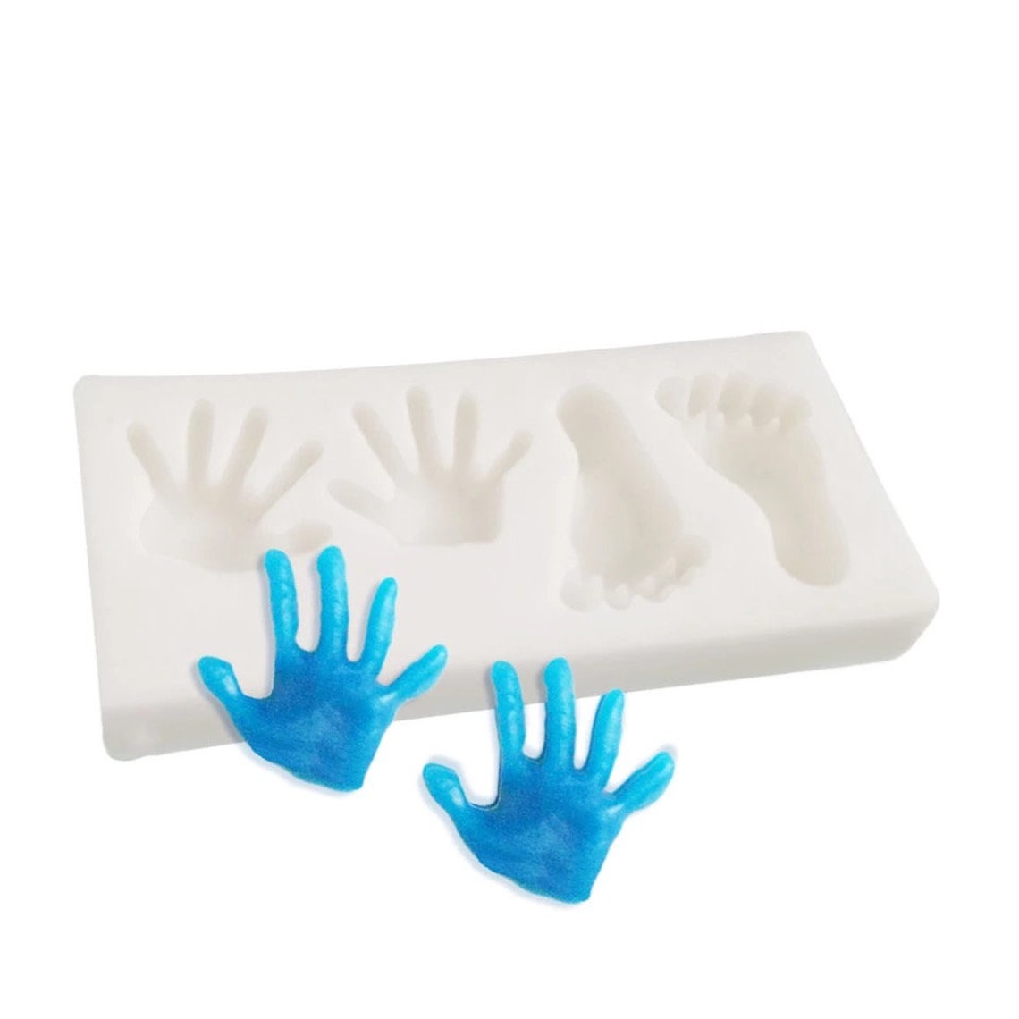 Baby Hand and Feet baby shower Silicone Mold Etsy België