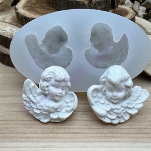 Angels-cupid-cherub silicone mold for Resin-fondant-handcrafts-polymer clay-Jewelry-soap embeds-religious mold-Christmas-Holiday-handmade.