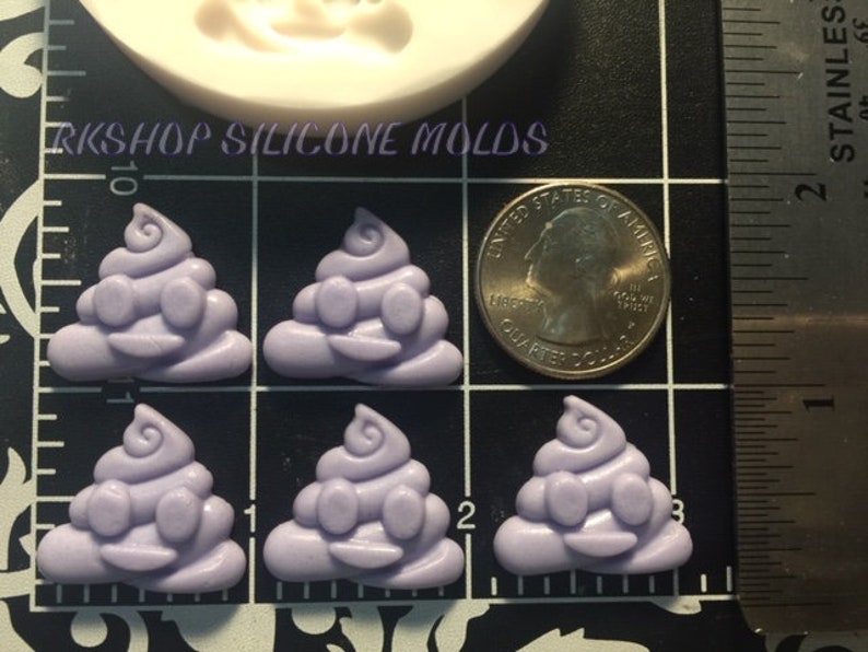 Emoji Cartoon Poop silicone mold Fondant-Resin-crafts-Clay-Candy-Jewelry-gumpaste