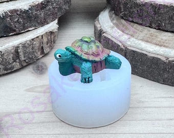 TINY 3D Sea Turtle handmade silicone mold for fondant-Resin-crafts-Jewelry making-candy-Clay-plaster-beach mold-craft supplies.