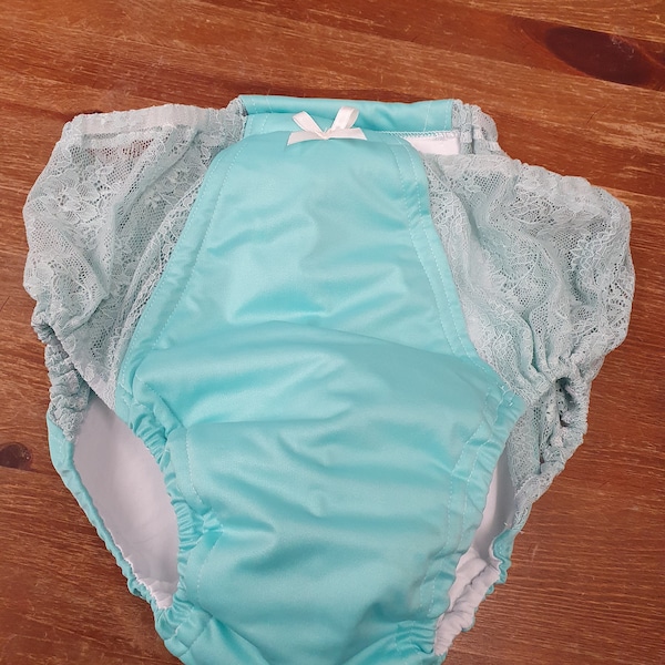 42"/44" Hip - Pantalon d'époque en dentelle / Pantalon d'incontinence - Lavable, réutilisable et écologique