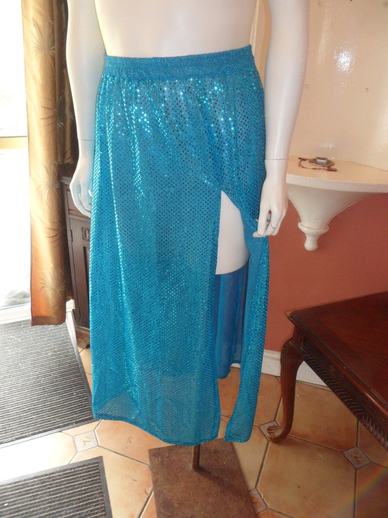 Plus Size Belly Dance Sequin Skirt Size M 18/20 Etsy UK