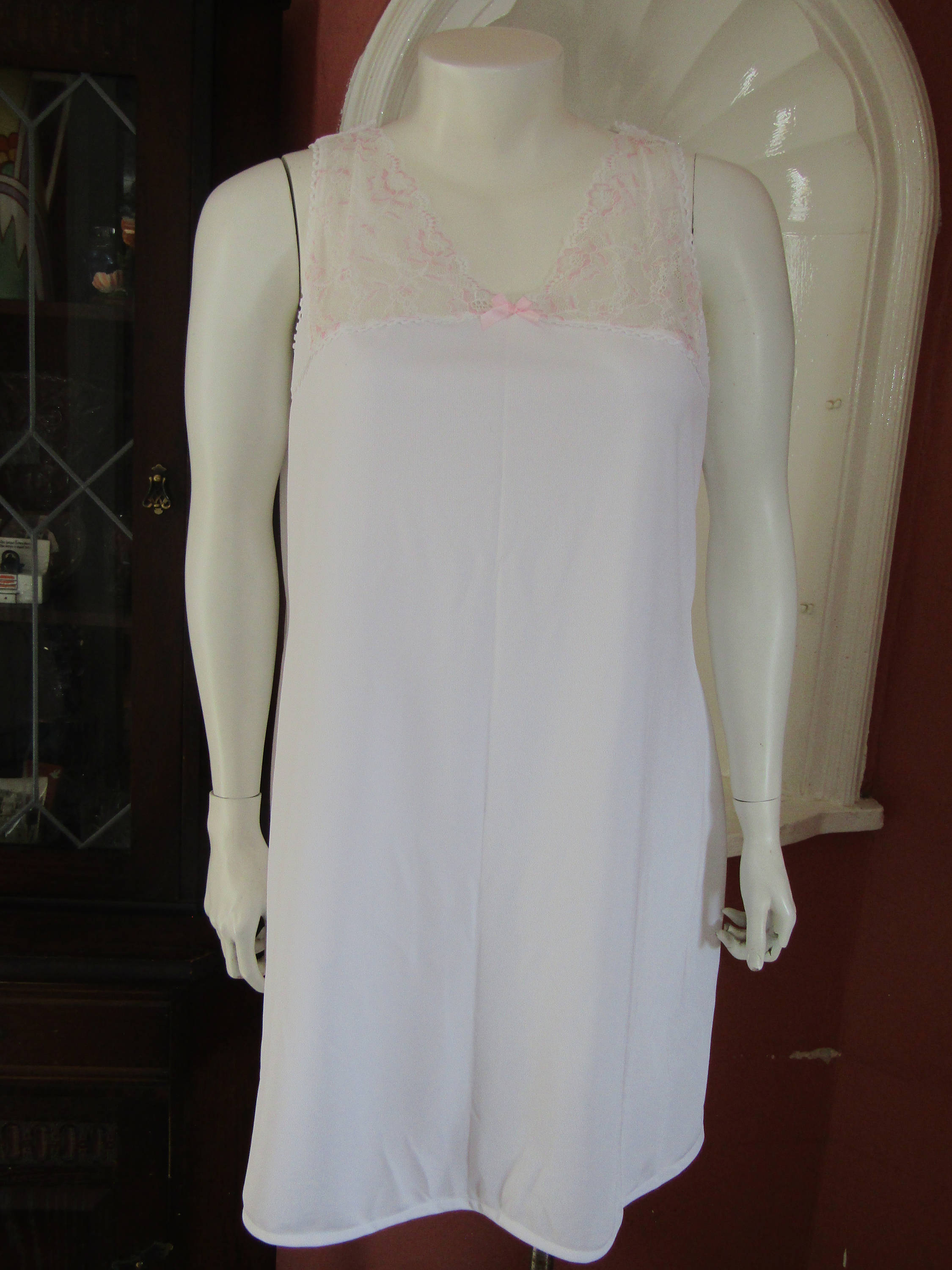 New M 18/20 Plus Size Full Slip With Lace and Picot Trim Etsy