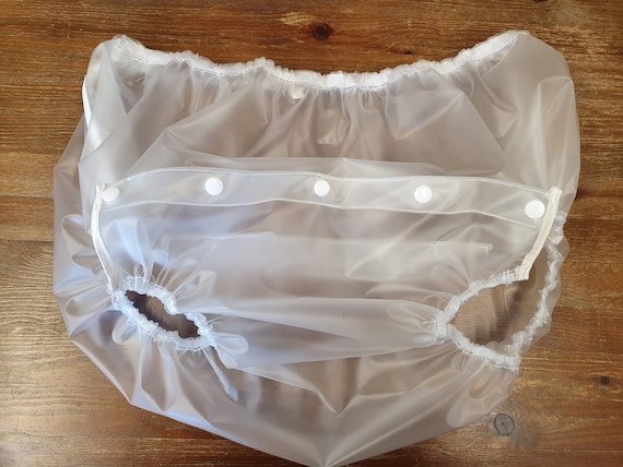 46/48 Hip Front Opening Clear Plastic Waterproof Pants Tunnel