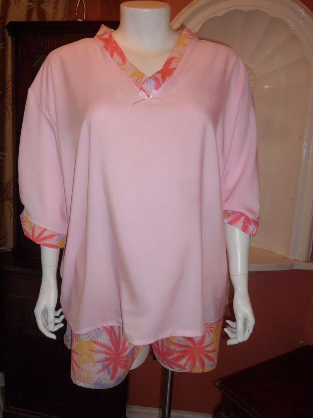 Plus Size Cotton Pyjamas Size XL 26 28 Etsy Canada