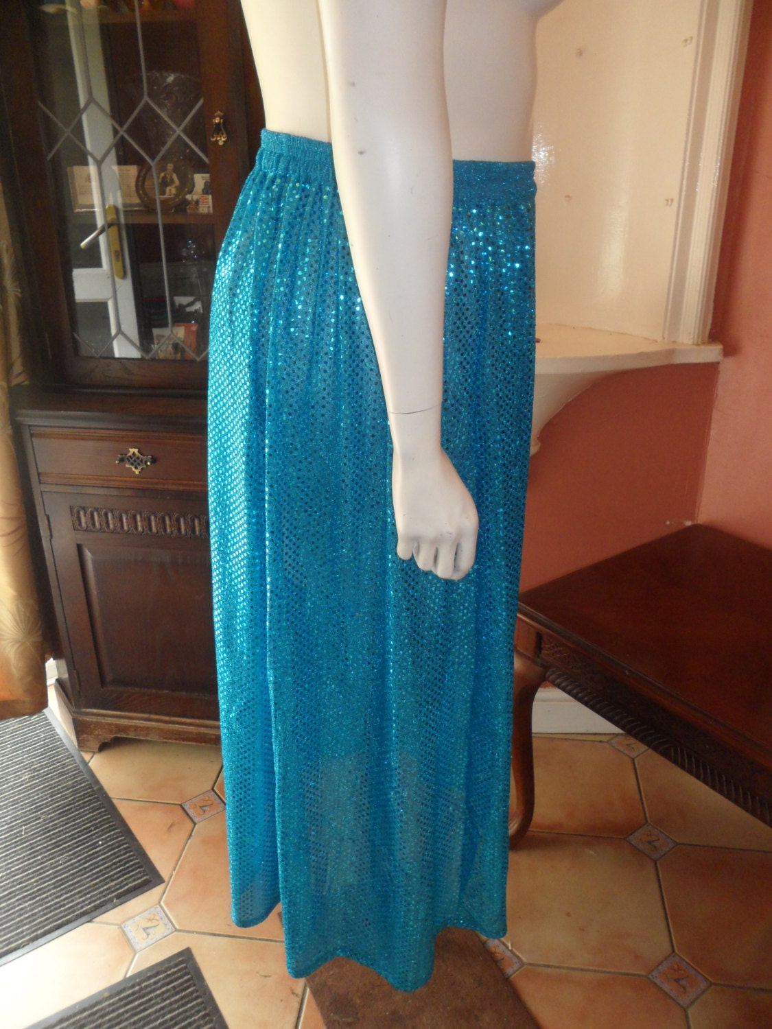 Plus Size Belly Dance Sequin Skirt Size M 18/20 Etsy UK