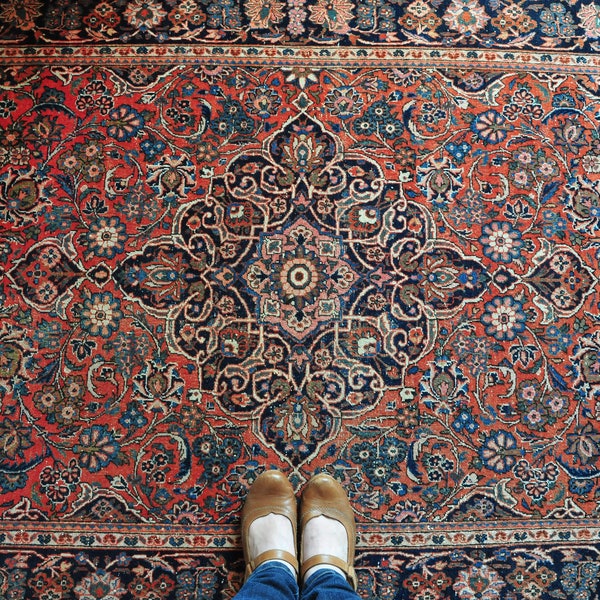 Antique persian rug, 6x4 bohemian rug, CAS110