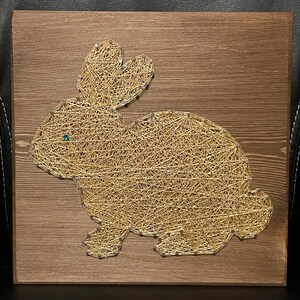 Made to Order Bunny Rabbit String Art, Hoppy Easter, Animal Wall Decor ...