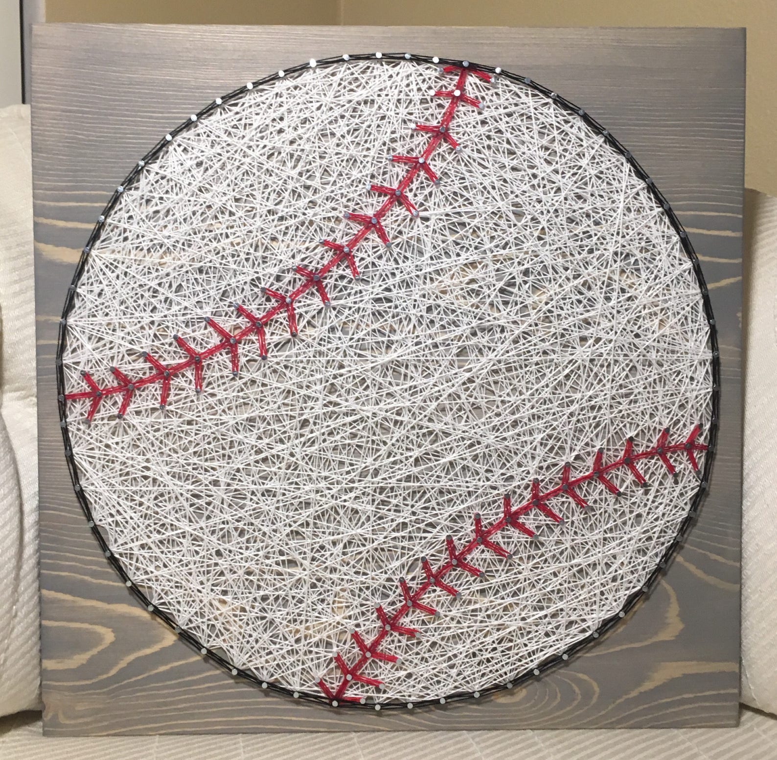 Made to Order Baseball String Art Sign Sports Art Kids Etsy