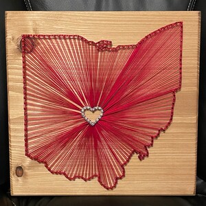 Made to Order Ohio String Art State Sign, Wood Sign, Wedding Gift, Home ...