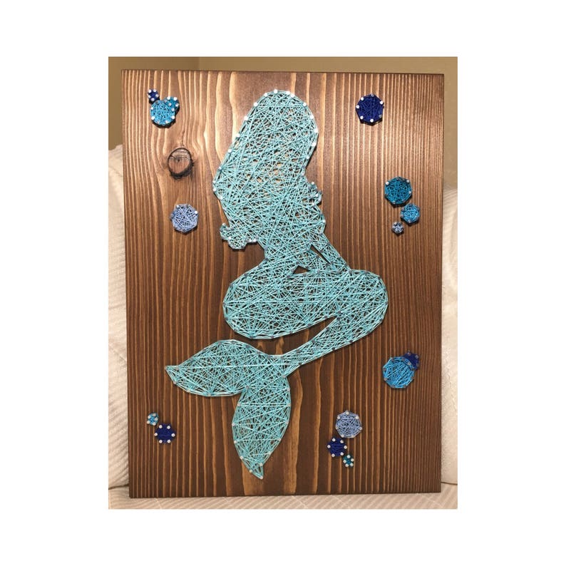 MADE TO ORDER Mermaid String Art Ocean Life Gift for her Etsy