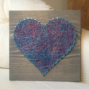 MADE TO ORDER Heart String Art Love and Romance Gallery Wall Wedding Anniversary Gift Valentine's Day Gift for her Mothers Day image 6