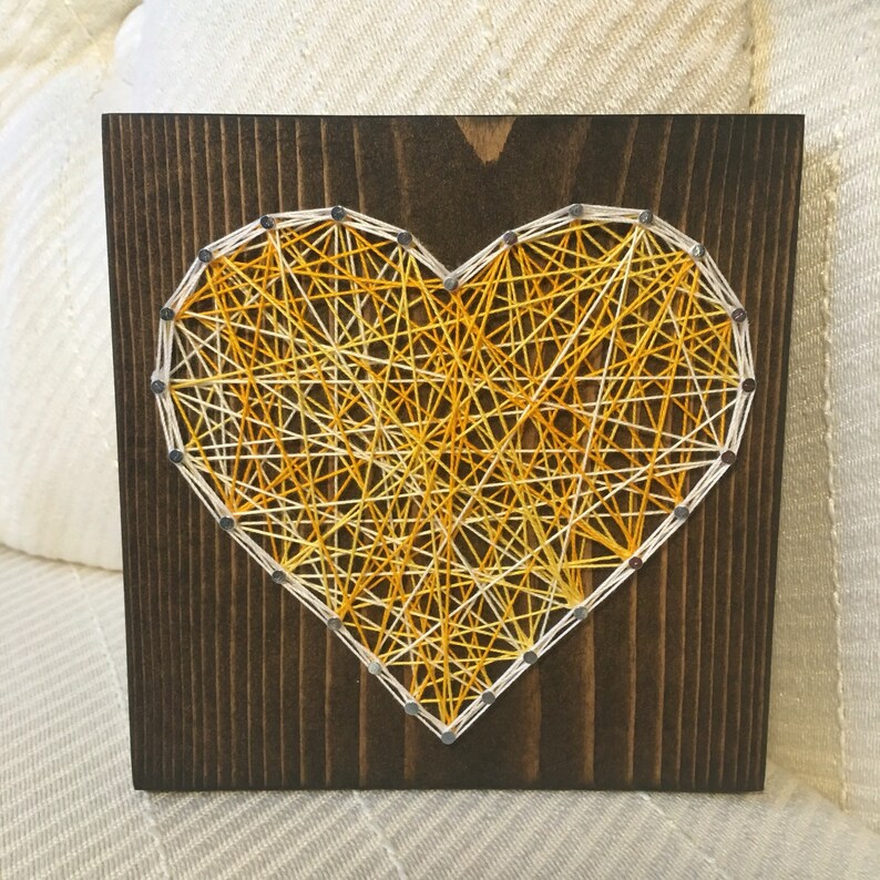 MADE TO ORDER Heart String Art Love and Romance Gallery Wall Wedding Anniversary Gift Valentine's Day Gift for her Mothers Day image 3