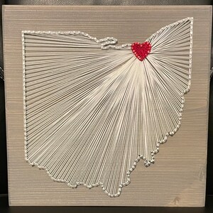 Made to Order Ohio String Art State Sign, Wood Sign, Wedding Gift, Home ...
