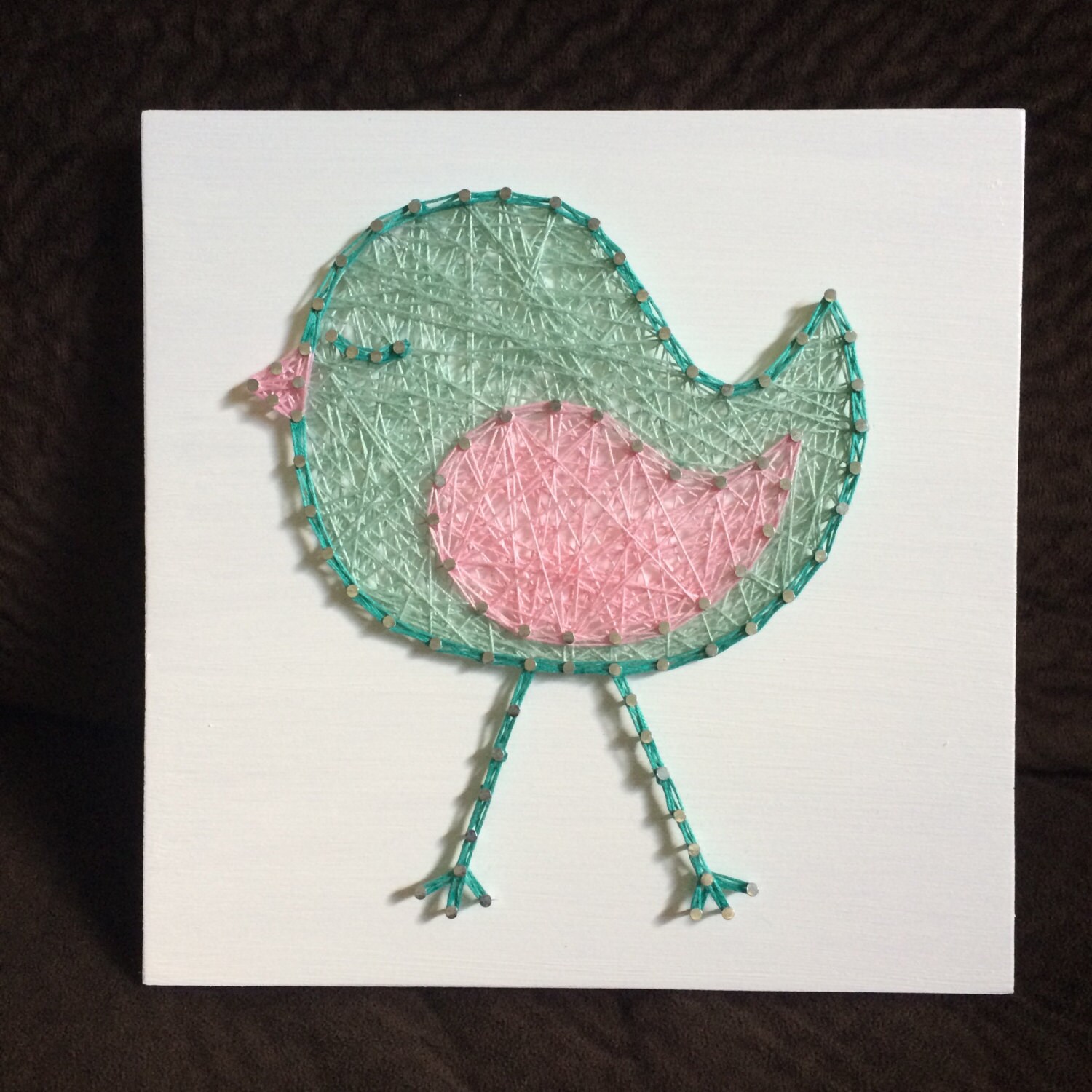 Bird String Art Animal Decor Made to Order Baby Birdie | Etsy
