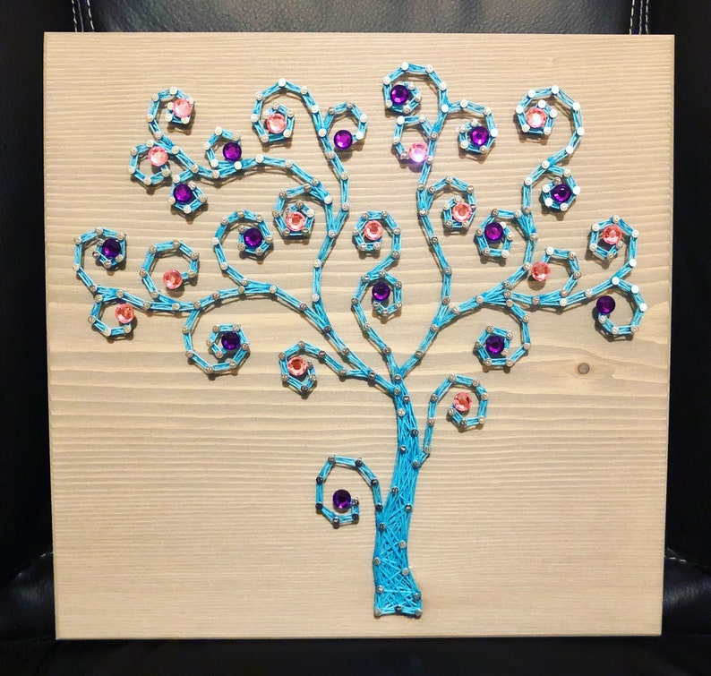 MADE TO ORDER Sparkle Tree String Art Wall decor Home Etsy