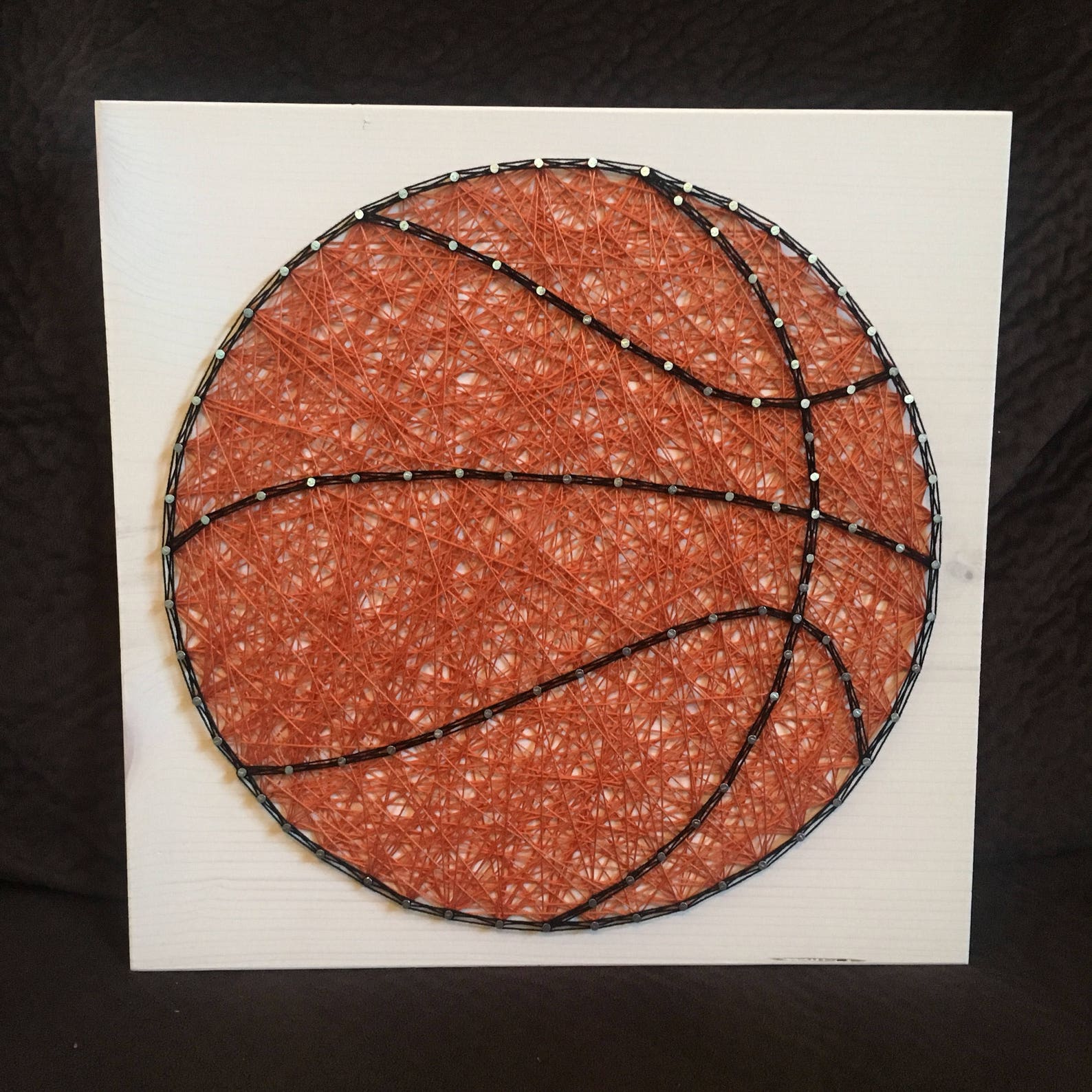 Made to Order Basketball String Art Sign Sports Art Kids Etsy
