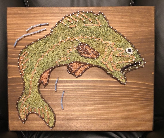 Made to Order Walleye Fish String Art, Outdoors, Walleye Fishing Wall  Decor, Kayak Fishing, Catch and Release, Bass, Perch, Pike 