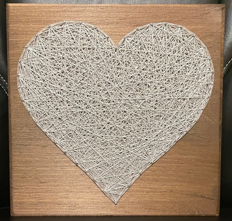 MADE TO ORDER Heart String Art Love and Romance Gallery Wall Wedding Anniversary Gift Valentine's Day Gift for her Mothers Day image 5