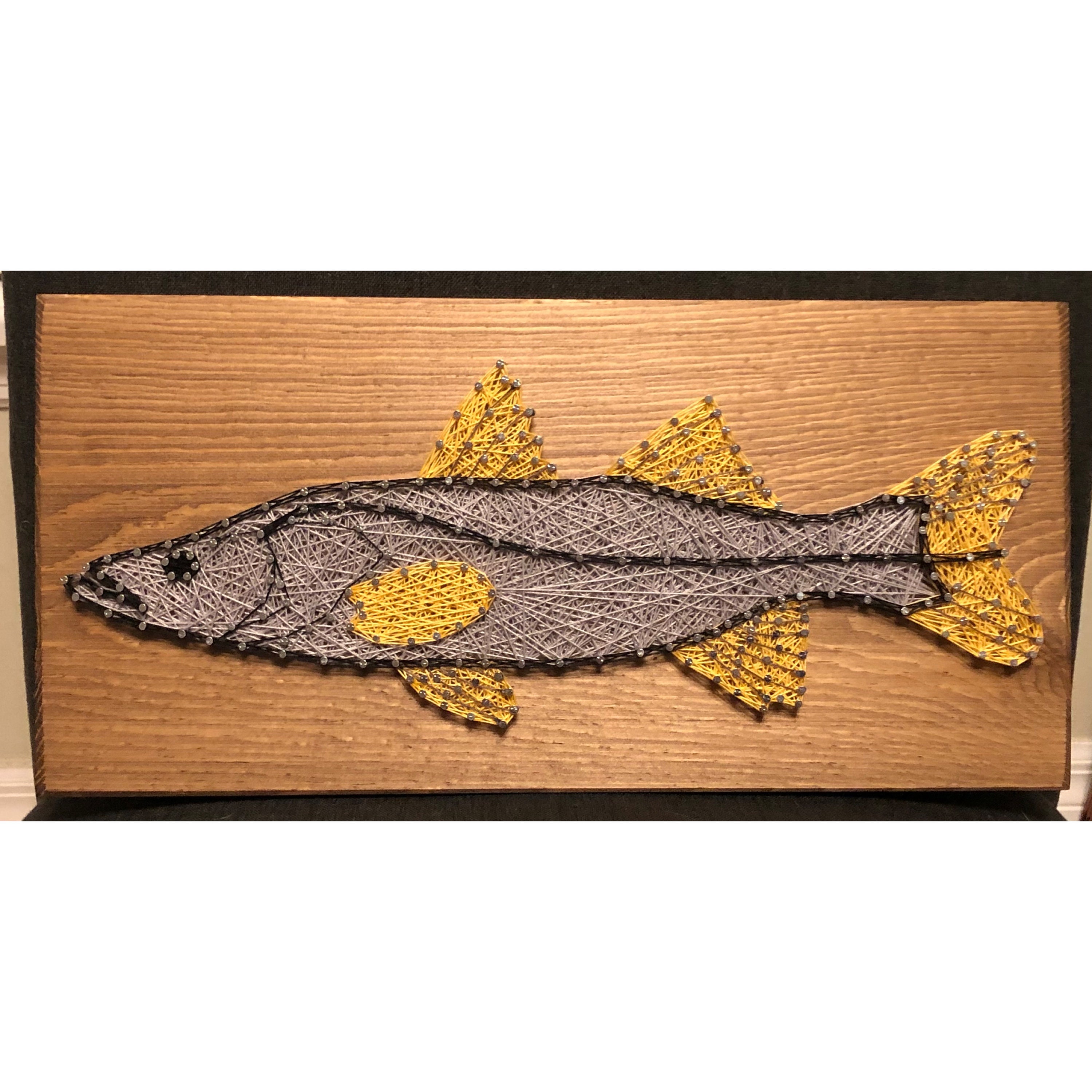 Made to Order Snook Fish String Art, Ocean Wall Decor, Wood Art