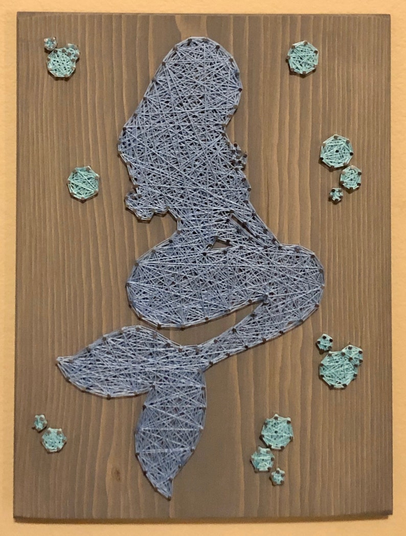 MADE TO ORDER Mermaid String Art Ocean Life Gift for her Etsy