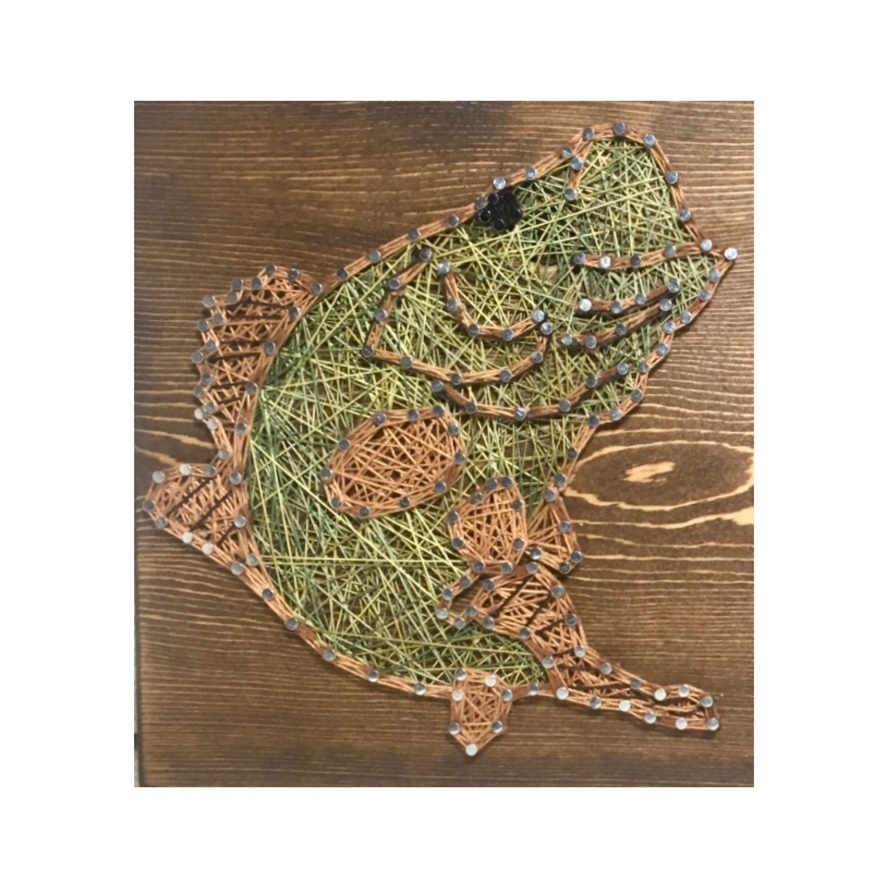 Made to Order Bass Fish String Art Large Mouth Bass Art Etsy UK