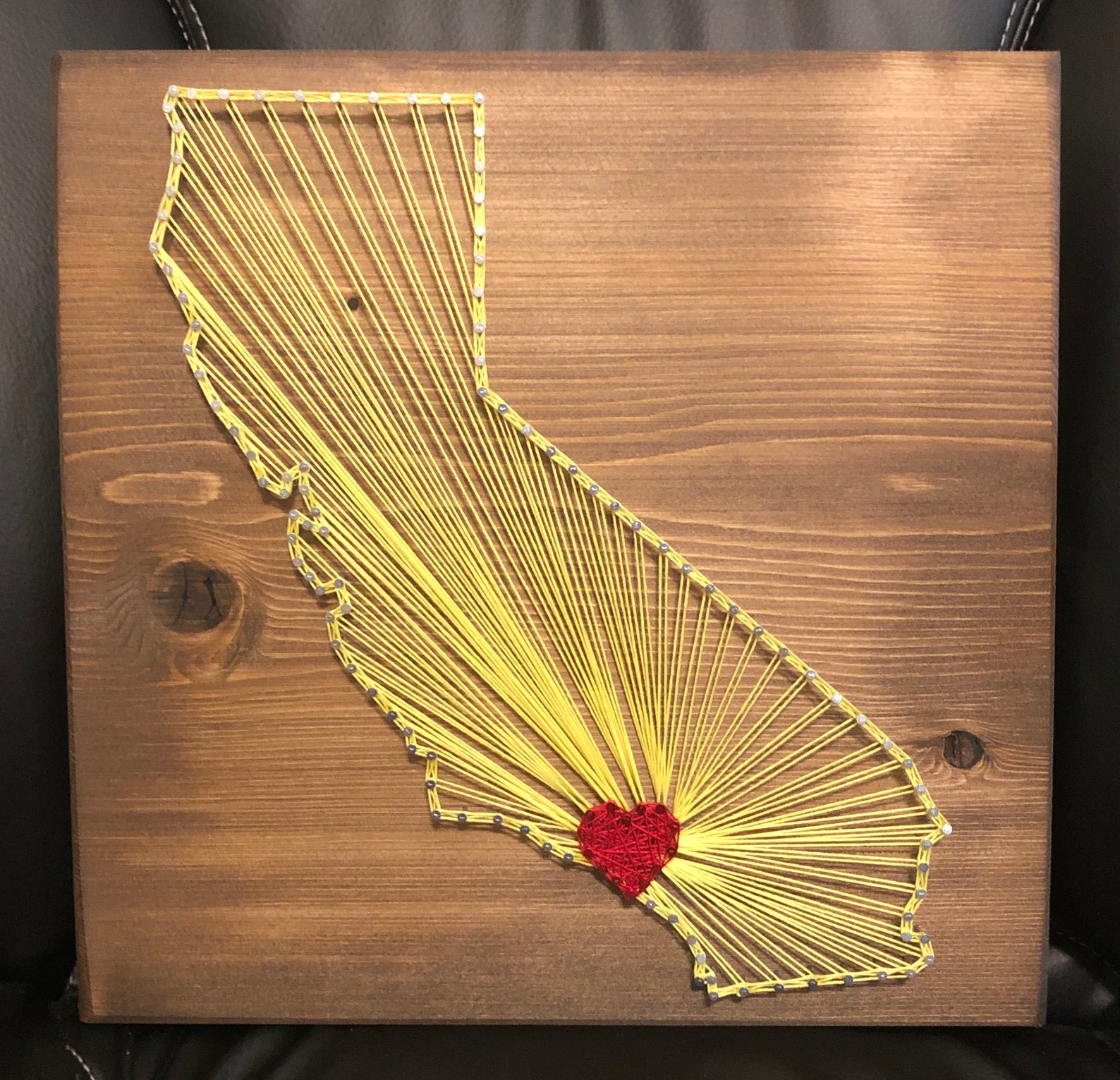 Made to Order California String Art State Sign Wood Sign - Etsy