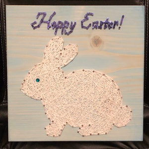 Made to Order Bunny Rabbit String Art Hoppy Easter Animal | Etsy