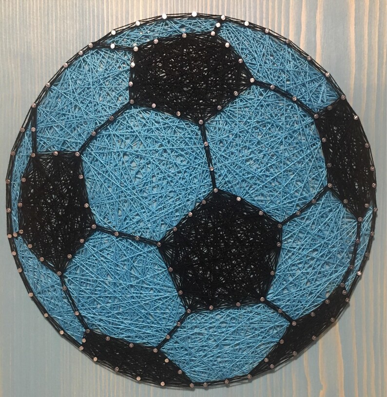 Made to Order Soccer String Art Sign Sports Art Soccer Ball Etsy
