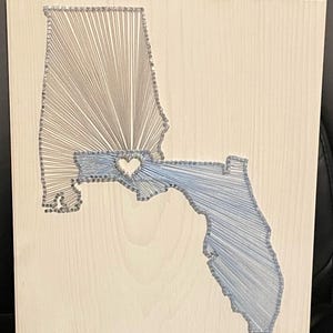 BESTSELLER, Two Overlapping State/Country String Art Sign, Connecting States Countries, 2 State, Wedding, Cotton Anniversary Gift, Realtor