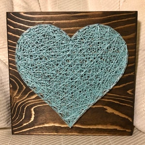 MADE TO ORDER Heart String Art Love and Romance Gallery Wall Wedding Anniversary Gift Valentine's Day Gift for her Mothers Day image 1