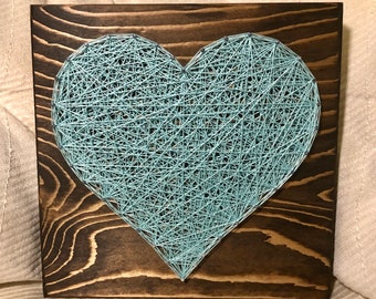 MADE TO ORDER- Heart String Art - Love and Romance - Gallery Wall - Wedding - Anniversary Gift - Valentine's Day - Gift for her- Mothers Day