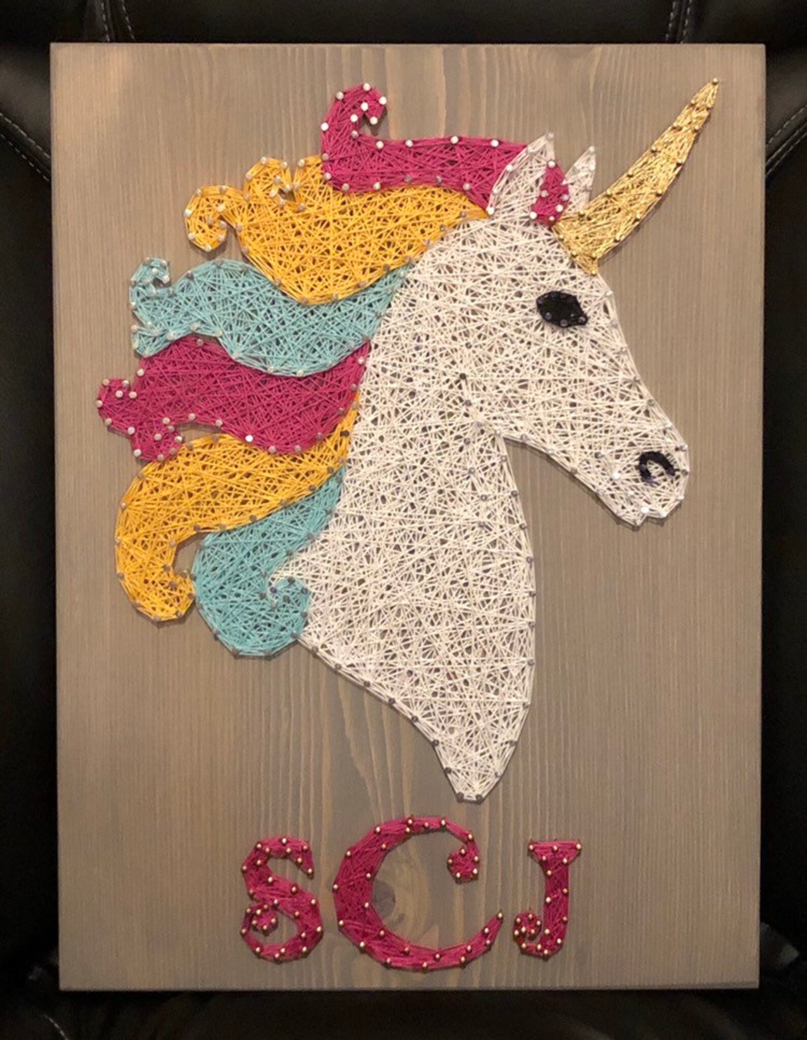 MADE TO ORDER Unicorn String Art Magical Home Decor Girl Etsy