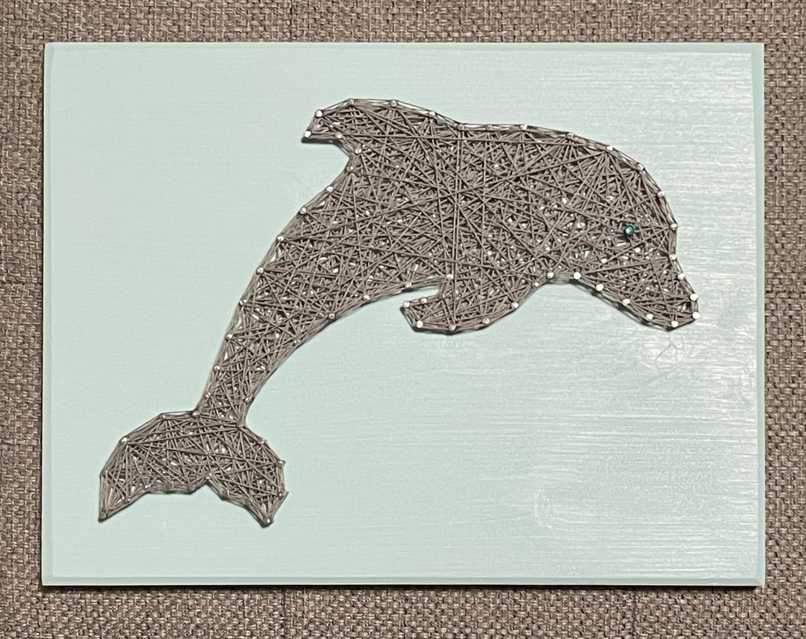 Made to Order Dolphin String Art, Ocean Wall Decor, Wood Art