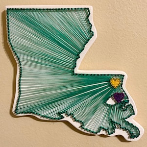 Cut Out State or Country String Art, State Outline, State Shape, USA home decor, Map wall art, Christmas, Mothers Day, Realtor