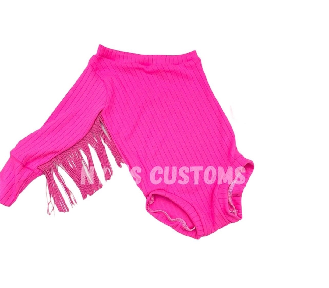 Cow Girl Birthday Outfit, One Shoulder Bodysuit for Girl, Leotard With