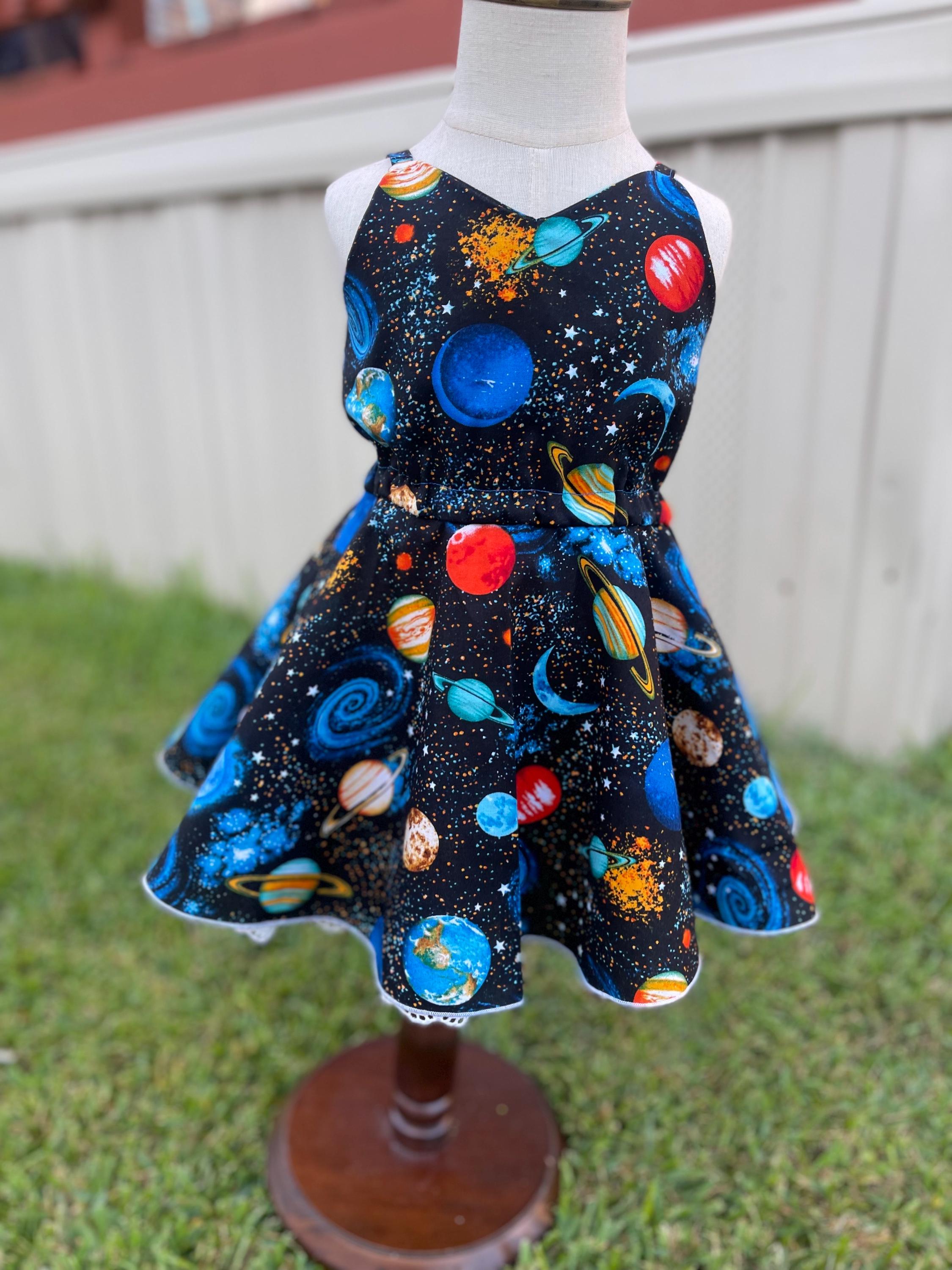 Uv Glow American Girl Galaxy Dress Glow In The Dark Clothes Kids