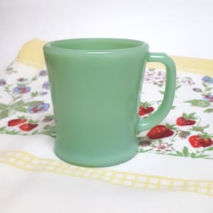 Fire-King Flat Bottom Jadeite Coffee / Shaving Mug