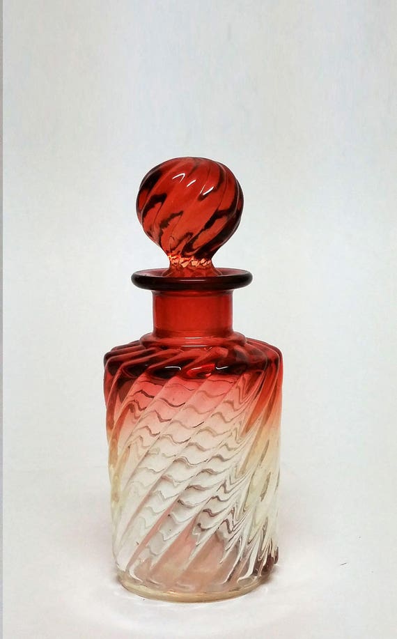 Baccarat Rose Tiente Swirl Fragrance Perfume bottle iridescent | Etsy