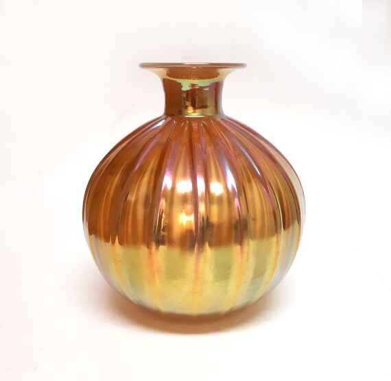 Correia Art Glass Vase Signed