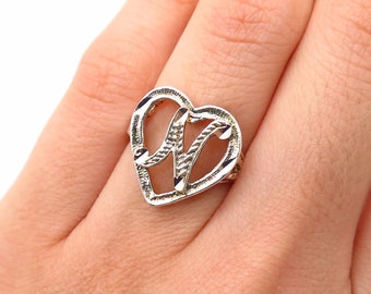 Letter N Ring Etsy