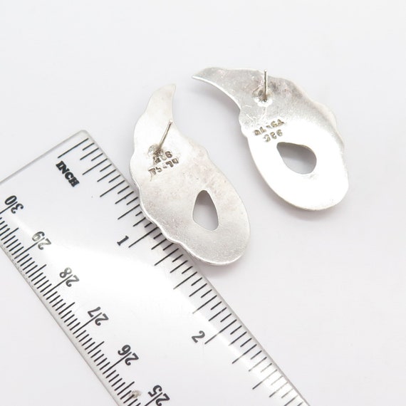 925 Sterling Silver Vintage Mexico Knot Earrings - image 2