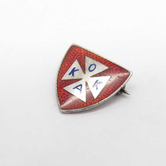 925 Sterling Silver Vintage Colorful Enamel Small… - image 5