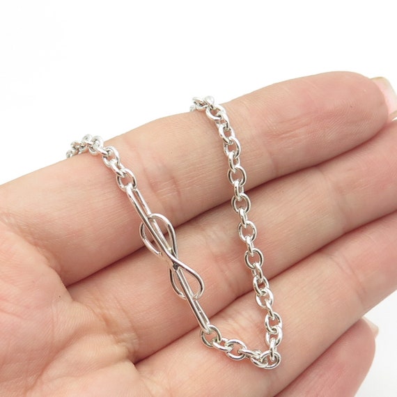 925 Sterling Silver Vintage Rolo Chain Necklace 2… - image 1