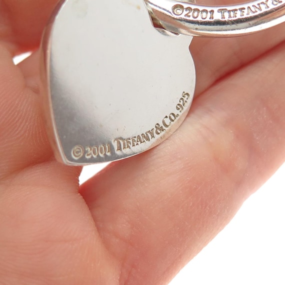 TIFFANY & CO. 925 Sterling Silver Vintage 2001 Heart Tag Screw