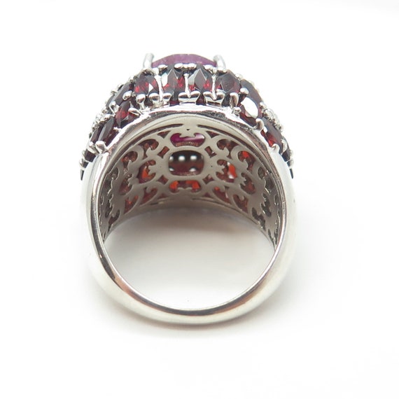 SAM 925 Sterling Silver Real White Topaz Ruby and… - image 5